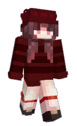 maroon oak and chocolate Minecraft skin — Slim model