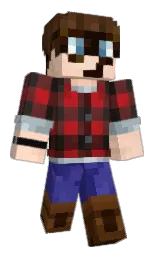 metallic bronze and brown derby Minecraft skin — Classic model