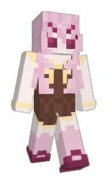white linen and shingle fawn Minecraft skin — Classic model — first worn by Aynzhi