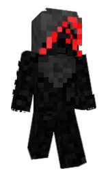 black and cod gray Minecraft skin — Classic model