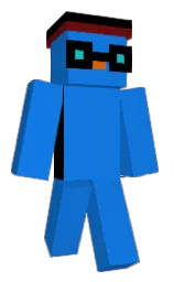 denim and black Minecraft skin — Classic model