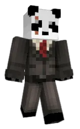 black and mercury Minecraft skin — Classic model — first worn by DonTapzX