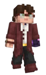 SerFlood's Minecraft skin wearing the Minecraft Experience cape