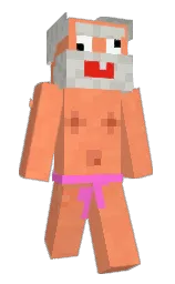 atomic tangerine and salmon Minecraft skin — Slim model — first worn by Lohanes