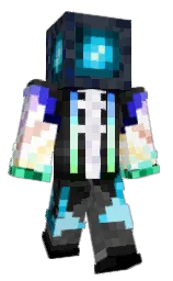 bright gray and cod gray Minecraft skin — Classic model — first worn by iQuaza