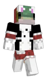 white and black Minecraft skin — Classic model