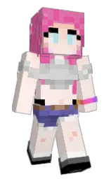 fair pink and brilliant rose Minecraft skin — Slim model — first worn by STOlzC4K