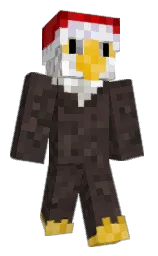 woody brown and black Minecraft skin — Classic model