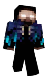 black and bunting Minecraft skin — Classic model — first worn by Herobrxne