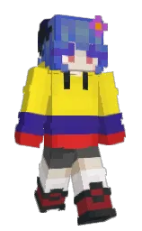GlisinSR's Minecraft skin wearing the Menace cape