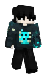 blue dianne and bunker Minecraft skin — Slim model — first worn by Fiwiess