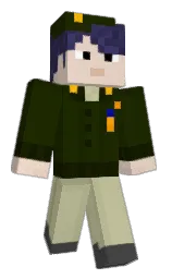 deep fir and stark white Minecraft skin — Classic model