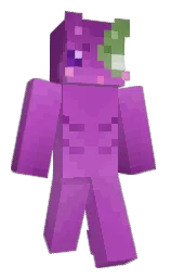 amethyst and vivid violet Minecraft skin — Classic model