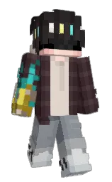 cocoa brown and woody brown Minecraft skin — Slim model — first worn by SantiagoHBGamer