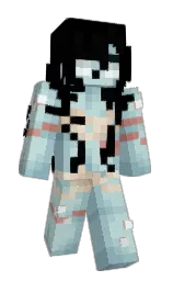 shadow green and black Minecraft skin — Slim model — first worn by Lxstfully