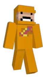 Back of orangespaceman's skin