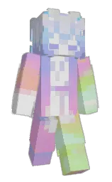 cold purple and light orchid Minecraft skin — Slim model