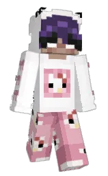 BabyGirl4122024's Minecraft skin wearing the Aurora cape