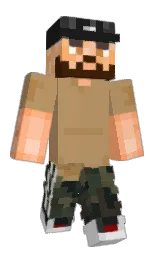 muddy waters and cod gray Minecraft skin — Classic model — first worn by Rikkiko18