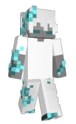 white and alabaster Minecraft skin — Slim model