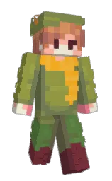Gazoka's Minecraft skin wearing the Aurora cape