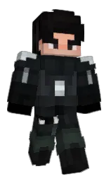 black and woodsmoke Minecraft skin — Classic model