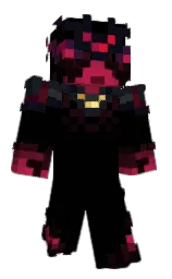 black and mirage Minecraft skin — Classic model — first worn by xwzr
