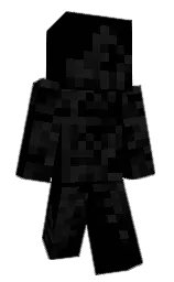 black and cod gray Minecraft skin — Classic model