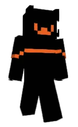black and flamingo Minecraft skin — Classic model — first worn by trippn