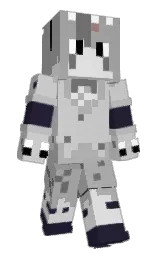 Demon_Kitsune1's Minecraft skin wearing the Purple Heart cape