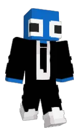 black and denim Minecraft skin — Classic model