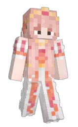 zinnwaldite and hint of red Minecraft skin — Slim model — first worn by izzycrustyfeet