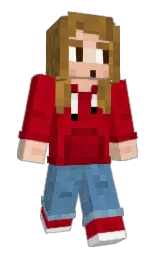 bright red and mandys pink Minecraft skin — Slim model