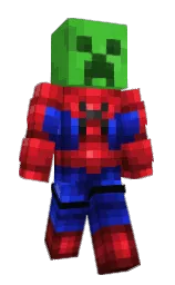 apple and black Minecraft skin — Classic model