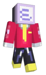 white and amaranth Minecraft skin — Classic model — first worn by ilikemusicright