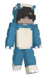 kvler's Minecraft skin wearing the Pan cape