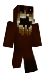 Zempt's Minecraft skin wearing the Purple Heart cape