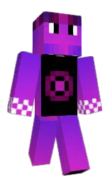 black and white Minecraft skin — Classic model