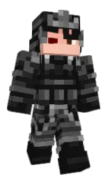cod gray and heavy metal Minecraft skin — Slim model — first worn by Koovak