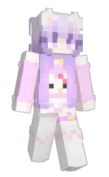 black and pink lace Minecraft skin — Slim model — first worn by kyriy