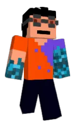 black russian and vermilion Minecraft skin — Classic model