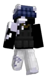 black and east bay Minecraft skin — Classic model — first worn by Gustel0