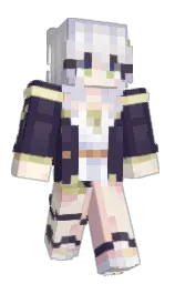 solitaire and cinderella Minecraft skin — Classic model