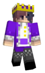 electric violet and purple Minecraft skin — Classic model — first worn by TgPg