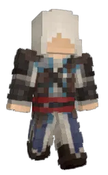 white rock and pearl bush Minecraft skin — Classic model — first worn by Lostar123