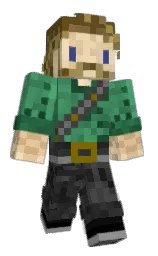 CaptainFendt29's Minecraft skin wearing the 15th Anniversary cape