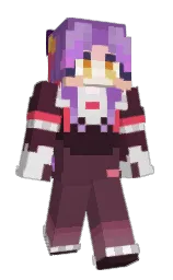 livid brown and eggplant Minecraft skin — Slim model — first worn by livvu
