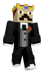 black and cod gray Minecraft skin — Classic model