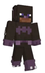 Gbubble's Minecraft skin wearing the Purple Heart cape