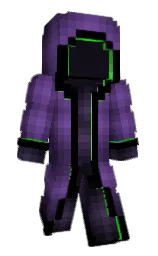 DracheDesTodes's Minecraft skin wearing the Purple Heart cape